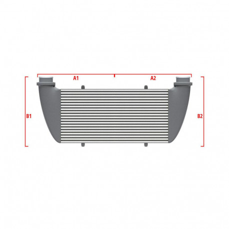 Po meri Performance custom intercooler Wagner 600mm x 205mm x 80mm | race-shop.si