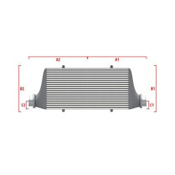 Performance custom intercooler Wagner 700mm x 300mm x 90mm