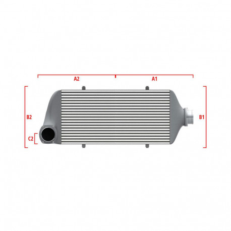 Po meri Performance custom intercooler Wagner 600mm x 300mm x 90mm | race-shop.si