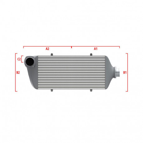 Po meri Performance custom intercooler Wagner 600mm x 300mm x 90mm | race-shop.si