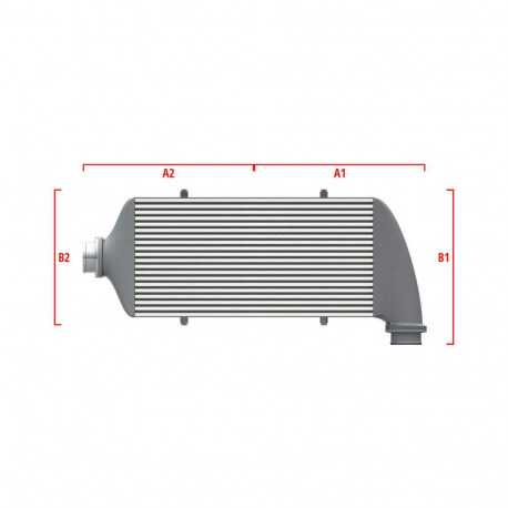 Po meri Performance custom intercooler Wagner 700mm x 300mm x 90mm | race-shop.si