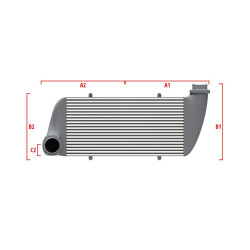 Competition custom intercooler Wagner 500mm x 205mm x 80mm
