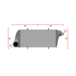 Performance custom intercooler Wagner 600mm x 205mm x 80mm
