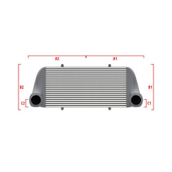 Performance custom intercooler Wagner 600mm x 205mm x 80mm