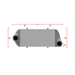 Performance custom intercooler Wagner 600mm x 205mm x 80mm