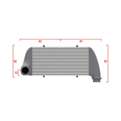 Competition custom intercooler Wagner 700mm x 205mm x 80mm