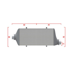 Performance custom intercooler Wagner 500mm x 300mm x 90mm