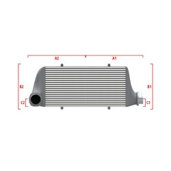 Competition custom intercooler Wagner 500mm x 300mm x 90mm