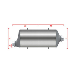 Competition custom intercooler Wagner 500mm x 300mm x 90mm
