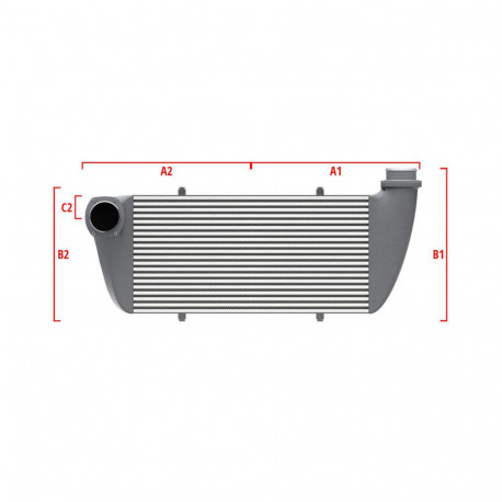 Po meri Performance custom intercooler Wagner 600mm x 300mm x 90mm | race-shop.si