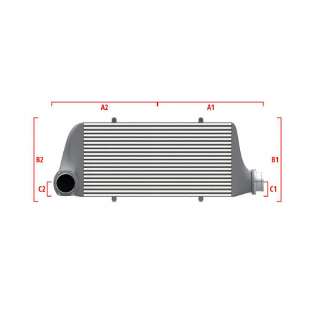 Po meri Performance custom intercooler Wagner 600mm x 300mm x 90mm | race-shop.si