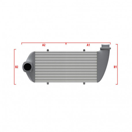 Po meri Competition custom intercooler Wagner 500mm x 205mm x 80mm | race-shop.si