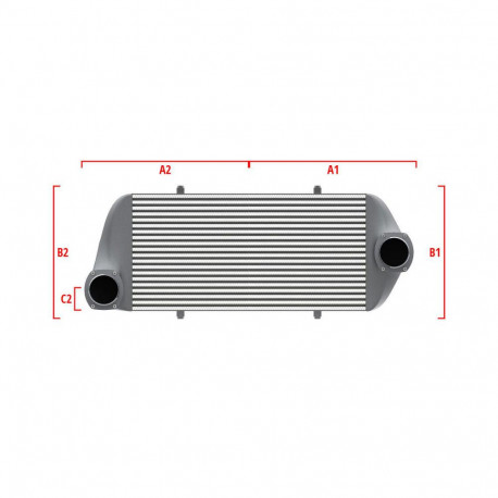 Po meri Competition custom intercooler Wagner 600mm x 205mm x 80mm | race-shop.si