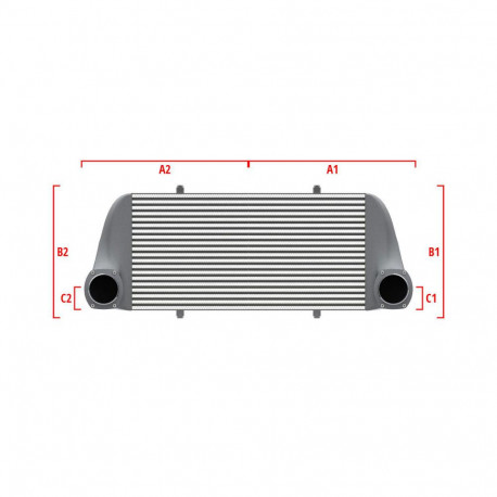 Po meri Performance custom intercooler Wagner 500mm x 300mm x 90mm | race-shop.si