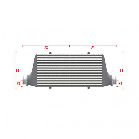 Po meri Performance custom intercooler Wagner 600mm x 300mm x 90mm | race-shop.si