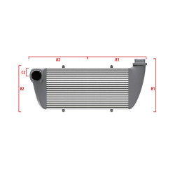 Performance custom intercooler Wagner 650mm x 400mm x 100mm