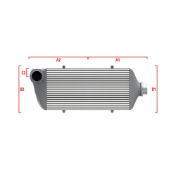 Performance custom intercooler Wagner 600mm x 205mm x 80mm