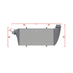 Competition custom intercooler Wagner 700mm x 205mm x 80mm