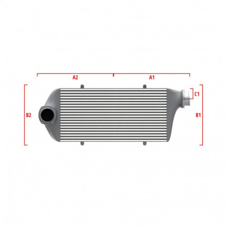 Po meri Performance custom intercooler Wagner 500mm x 205mm x 80mm | race-shop.si