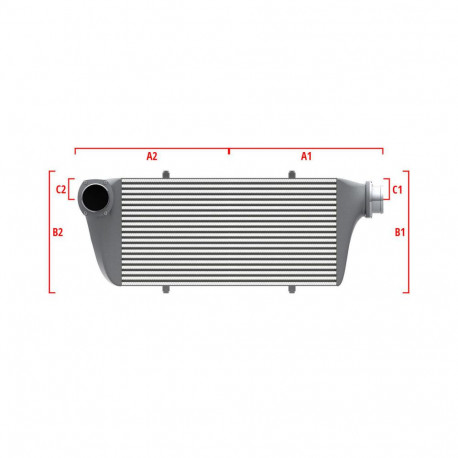 Po meri Performance custom intercooler Wagner 700mm x 300mm x 90mm | race-shop.si