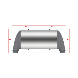 Performance custom intercooler Wagner 650mm x 400mm x 100mm