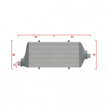 Po meri Performance custom intercooler Wagner 600mm x 300mm x 90mm | race-shop.si
