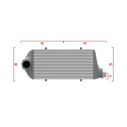 Performance custom intercooler Wagner 700mm x 300mm x 90mm