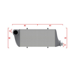 Performance custom intercooler Wagner 700mm x 300mm x 90mm