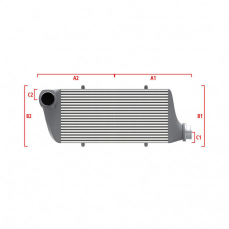Po meri Performance custom intercooler Wagner 500mm x 400mm x 100mm | race-shop.si