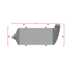 Performance custom intercooler Wagner 600mm x 205mm x 80mm