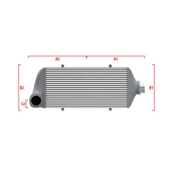 Performance custom intercooler Wagner 600mm x 300mm x 90mm