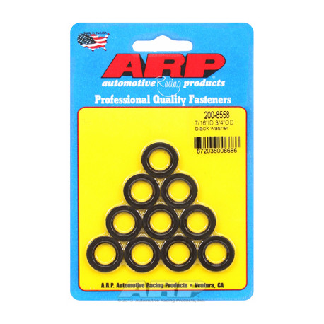 ARP vijaki "7/16"ID 3/4"OD .120"TH black washers" (10pcs) | race-shop.si