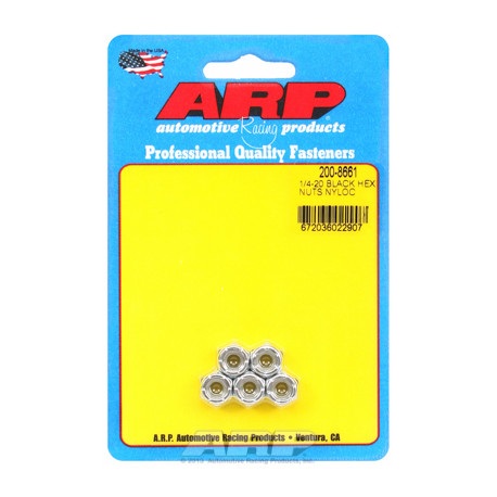 ARP vijaki "1/4""-20 cad coarse nyloc heks nut kit" (5pcs) | race-shop.si