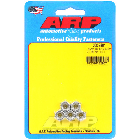 ARP vijaki ARP matice (šestrobna glava, samovarovalne), 1/4-20, 5 kos | race-shop.si