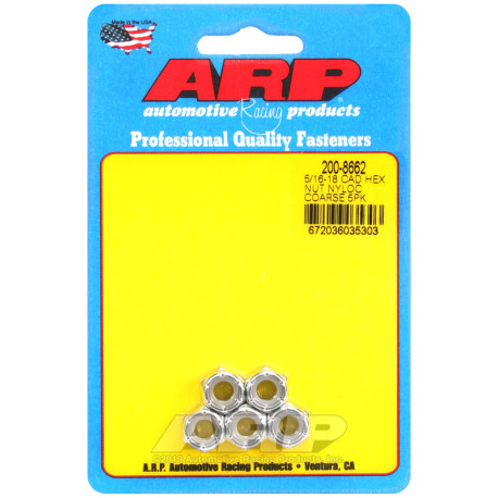 ARP vijaki ARP matice (šestrobna glava, samovarovalne), 5/16-18, 5 kos | race-shop.si