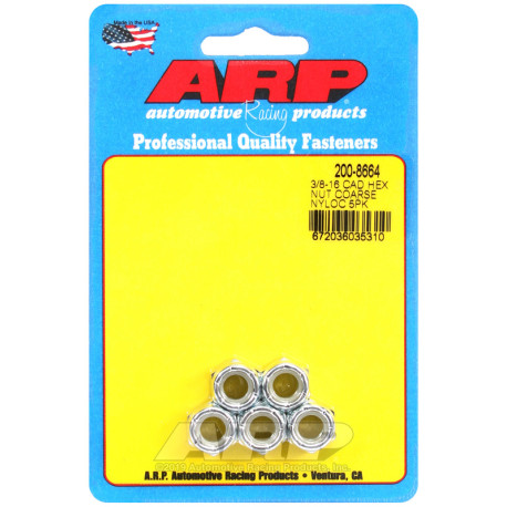 ARP vijaki ARP matice (šestrobna glava, samovarovalne), 3/8-16, 5 kos | race-shop.si