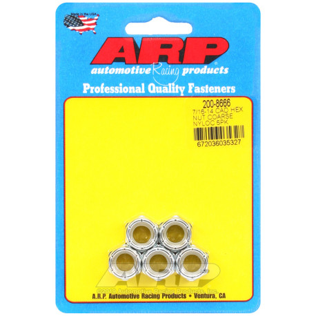ARP vijaki ARP matice (šestrobna glava, samovarovalne), 7/16-14, 5 kos | race-shop.si