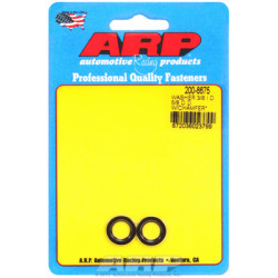 "3/8"ID 5/8"OD.062"TH machined chamfer black washers" (2pcs)