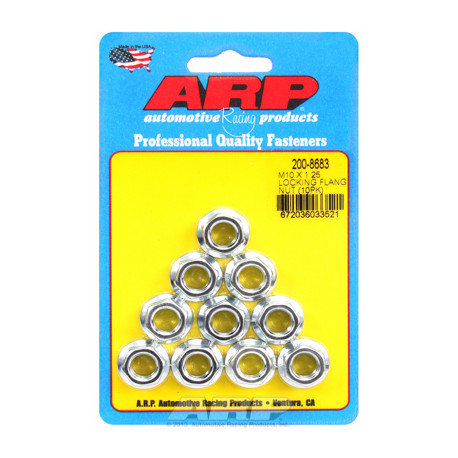 ARP vijaki M10 X 1.25 locking flange nut kit (10pcs) | race-shop.si