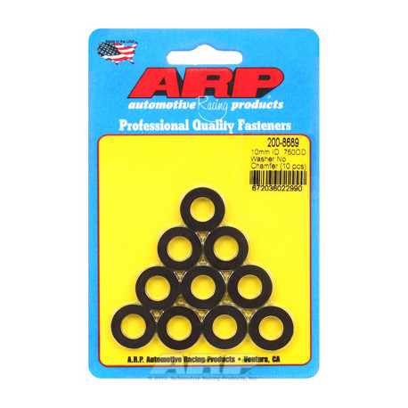 ARP vijaki M10 ID 3/4"OD .120" TH chamfer black washers"(10pcs) | race-shop.si