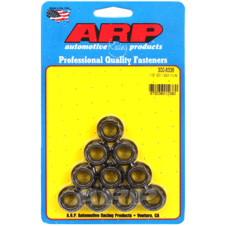 ARP vijaki ARP matice (12-robna glava), 1/2-20, 10 kos, V2 | race-shop.si
