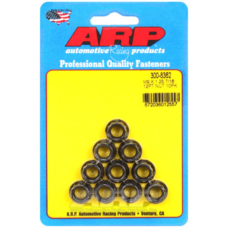 ARP vijaki ARP matice (12-robna glava), M9×1.25, 10 kos | race-shop.si