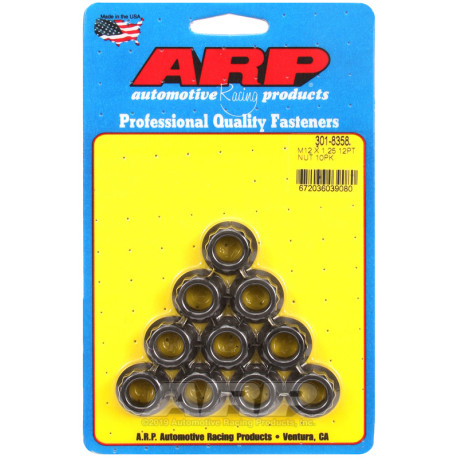 ARP vijaki ARP matice (12-robna glava, Pack), M12×1.25, 10 kos, V2 | race-shop.si