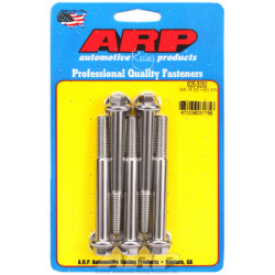 "3/8""-16 x 3.250 heks 7/16 wrenching SS vijaki" (5pcs)
