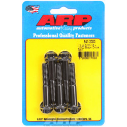 "5/16""-18 x 2.000 12 kos black oxide bolts" (5pcs)