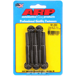 "5/16""-18 x 2.500 12 kos black oxide bolts" (5pcs)