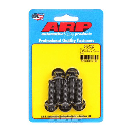 ARP vijaki "3/8""-16 x 1.250 12 kos black oxide bolts" (5pcs) | race-shop.si