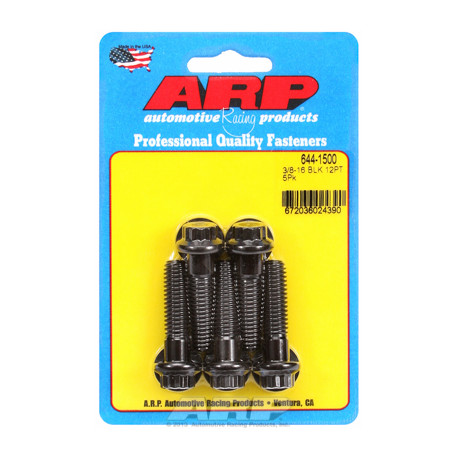 ARP vijaki "3/8""-16 x 1.500 12 kos 7/16 wrenching black oxide bolts"5pcs | race-shop.si