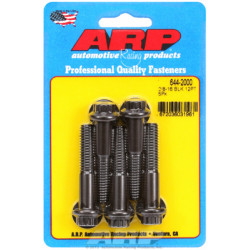 "3/8""-16 x 2.000 12 kos 7/16 wrenching black oxide bolts"5pcs