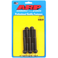 "7/16""-14 X 3.500 12 kos 1/2 wrenching black oxide bolts"5pcs